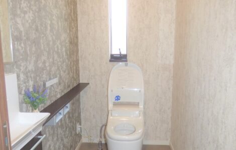トイレはパナソニックの全自動おそうじトイレ「アラウーノ」を完備しています